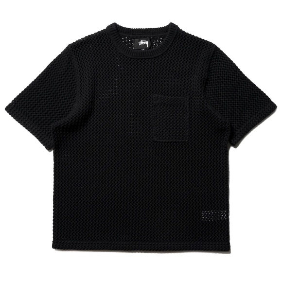 STUSSY O'DYED HEAVYWEIGHT MESH CREW - Picture 1 of 4